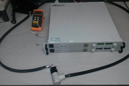 Electrical performance connector test (derating curve)