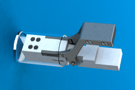 Conception outillage de production pour machine spéciale (pince pour test et mesure)